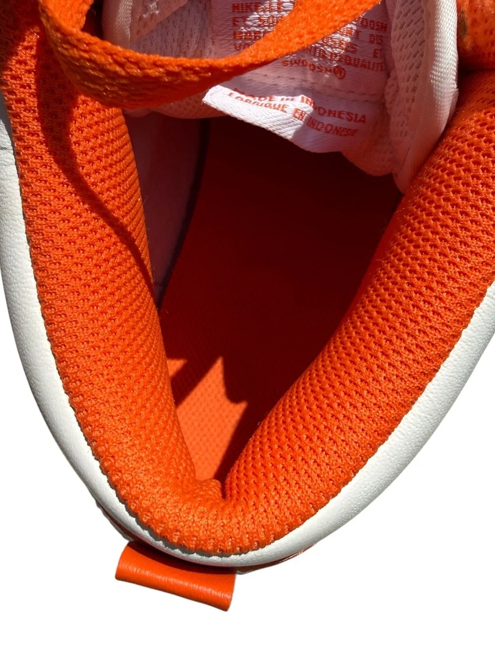 Nike Dunk High Syracuse Women’s 7.5 Orange White Leather Sneakers 6Y Retro